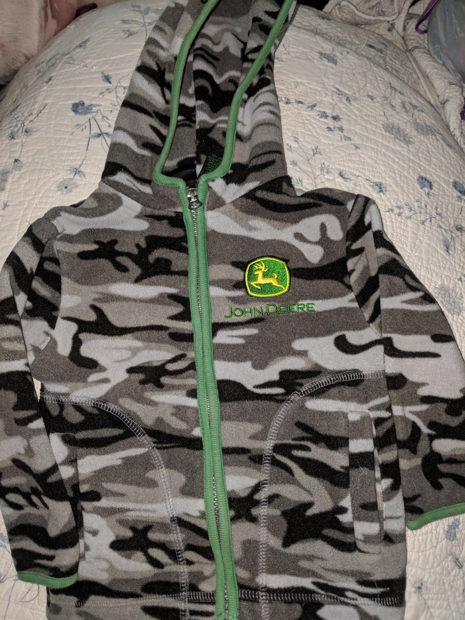 Size 2t John Deere jacket (3) pairs osh kosh overalls