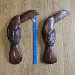 Wooden Toucan Sculptures.
