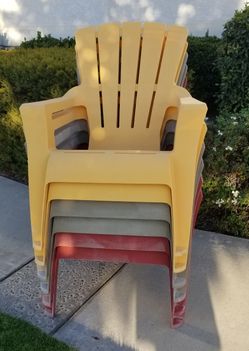 $60 Stackable Plastic Chairs-6 (Comes Out To$10 Each!)