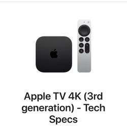 Apple TV 4K (3rd generation) Wi-Fi + Ethernet