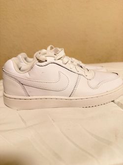 Nike White Low-Top Leather Sneakers