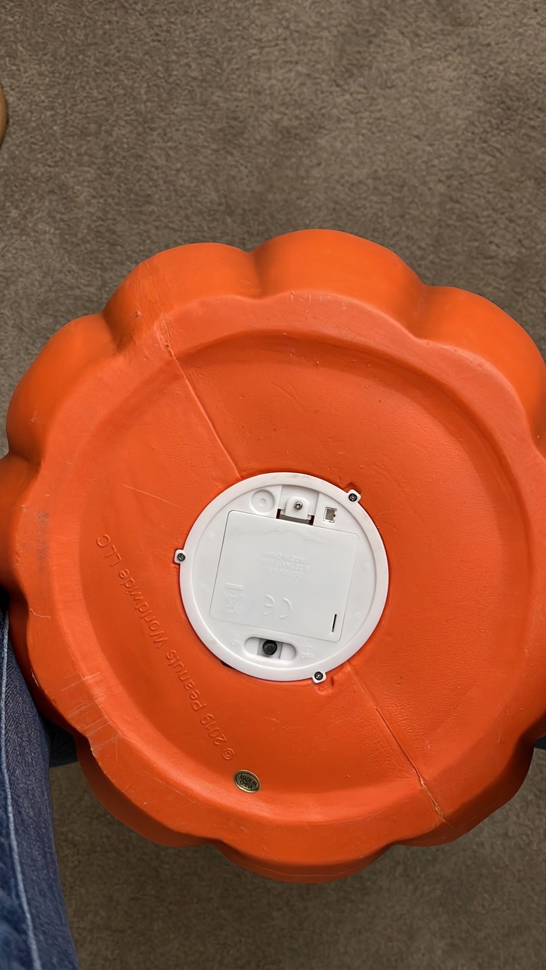 Peanuts Snoopy Woodstock Halloween Pumpkin Blow Mold Style Lights Up