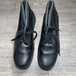 Vibram Shoes, Leather, Metal In Front, Brand New