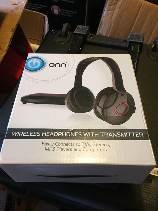 Onn Wireless Headphones With transmitter