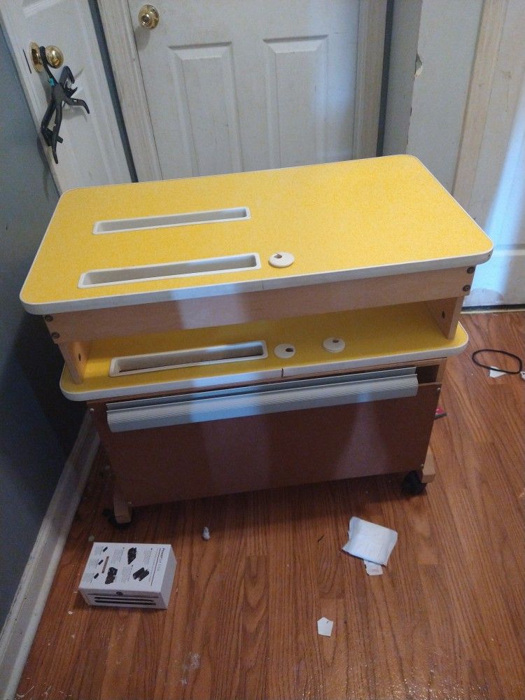 Child Size Computer Desk Yellow