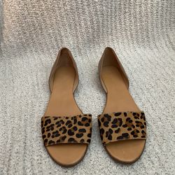 J.Crew leopard flats