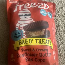 Free2b Bag O' Treats Sunflower Butter Sun  Cups ( Less Sugar) ( Allergy Free)