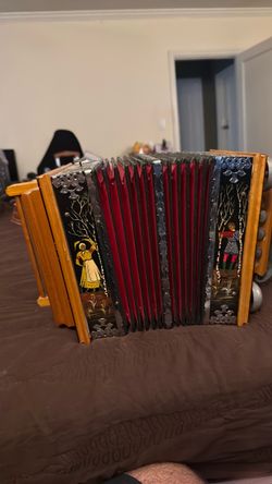 Vintage Russian accordion  Saratovskaya Saratov Garmon with bells