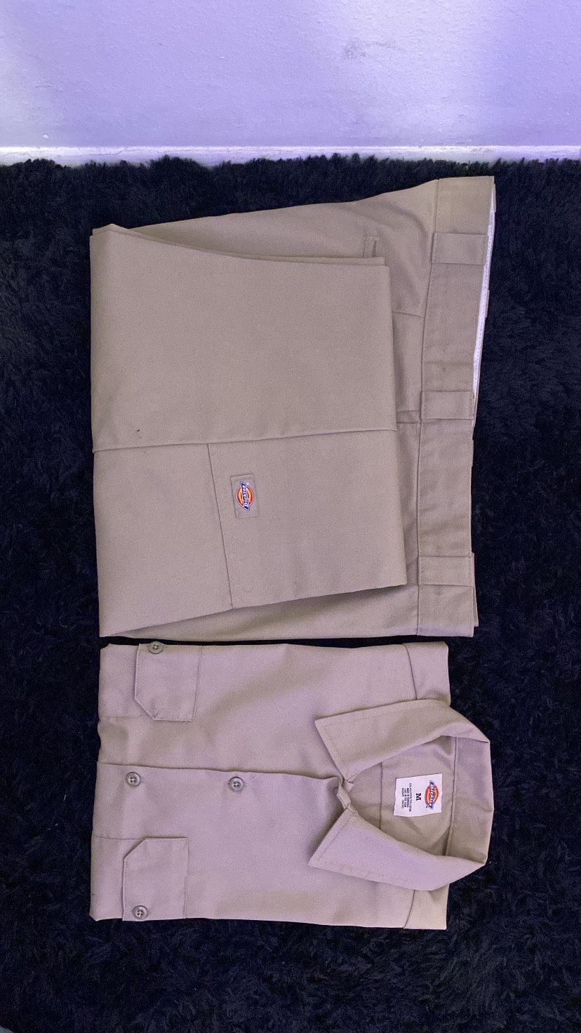 Dickies Work Shirt Size M With Dickies Jeans Size 42x30
