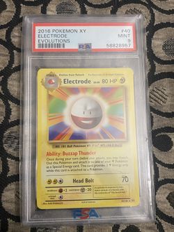 2016 Pokémon Electrode Psa 9
