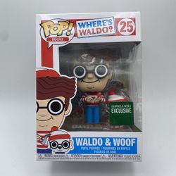 (NEW) Funko POP! Books Where’s Waldo #25 Waldo And Woof (Barnes & Noble Exclusive) (VAULTED) 
