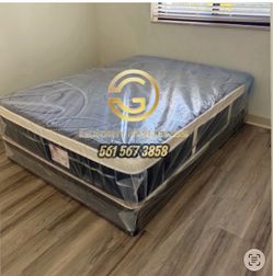Queen Plush Pillow Top for New Home