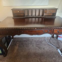 Antique Type  Desk Solid Wood