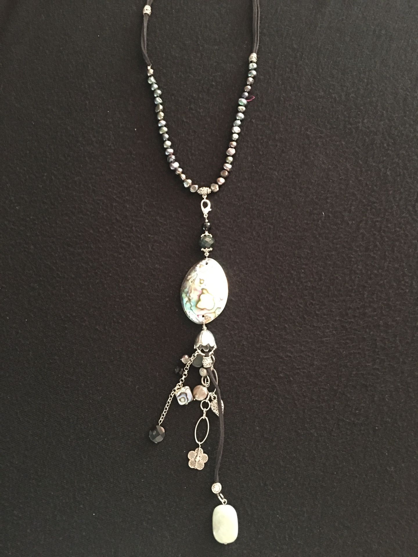 Fun Abalone Shell and Beaded Necklace