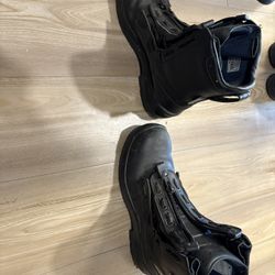 Steel Toe Zip Up Boots (size 12.5)