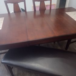 Dining Room Table Chairs And Bench