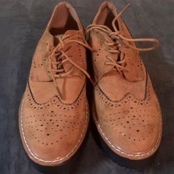 Suede Oxford Shoes Size 7