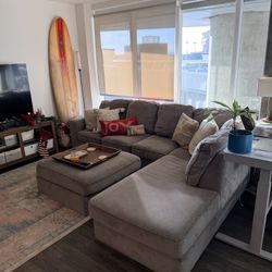 Ashley Furniture Sectional Queen Memory Foam Sleeper Sofa couch 