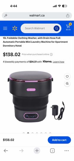 Portable Foldable Washing Machine, Automatic Mini Washer with Drain Hose – Ideal for Apartments, Dorms, and Hotels