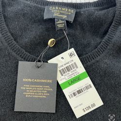 New Charter Club  100% Cashmere Women's Sweater 