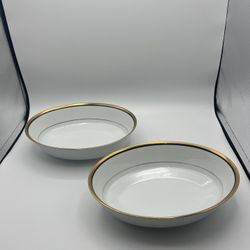 Noritake China ELYSEE #6914 Oval Serval Bowls 9.5” Set of 2