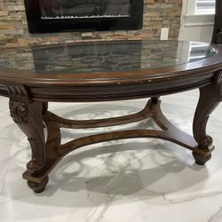Ashley Oval Coffee Table-$65