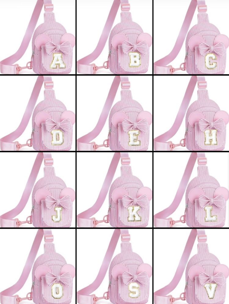 Initial Small Crossbody Bag Purses (A,B,C,D…V)