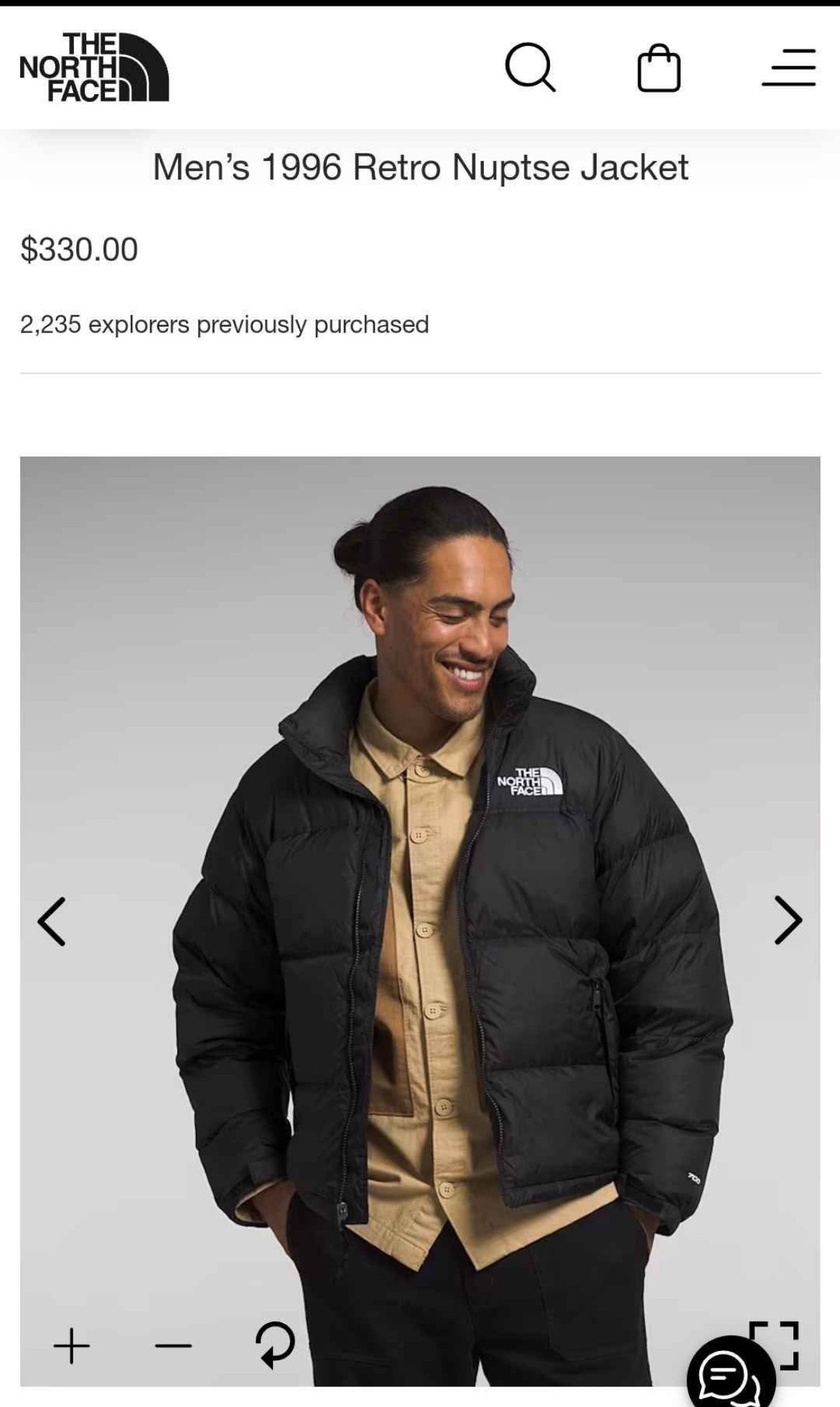 Medium Northface Puffer Jacket