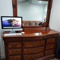 Quality Wooden Dresser With Mirror