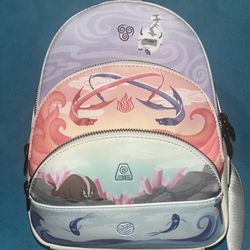 Exclusive Loungefly Nickelodeon Avatar The Last Airbender 4 Elements Backpack