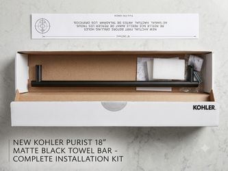 Kohler Purist 18-inch towel bar NEEDS TO GO