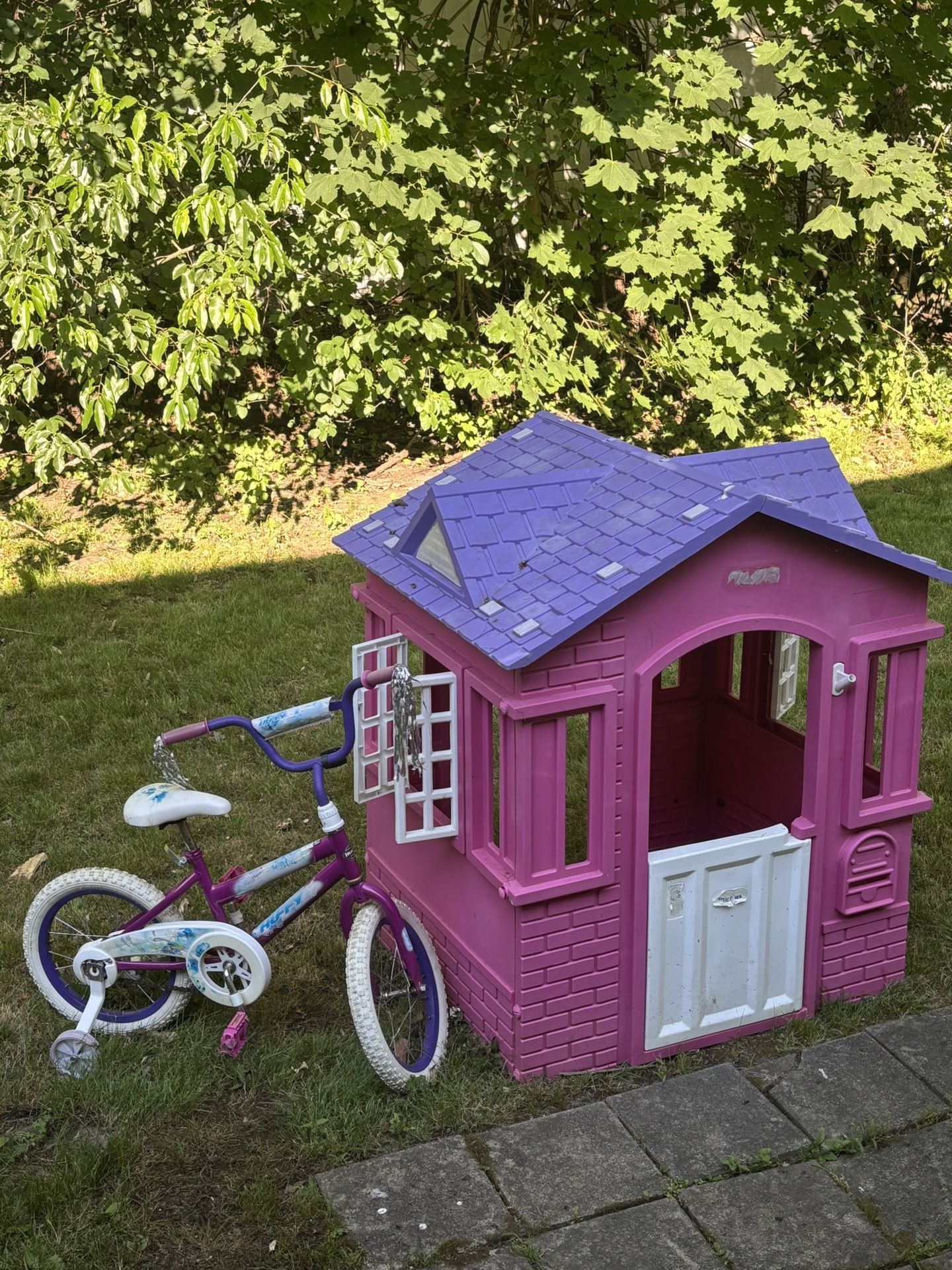Kids Bike And Little Tikes Play House
