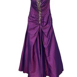Purple Bejeweled Formal Dress (6)