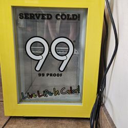 Mini Liquor Fridge 99 Proof Banana Brand