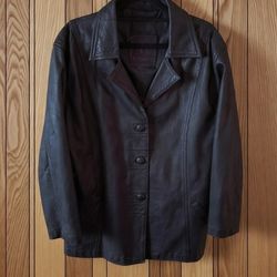 WOMENS BLACK  LEATHER JACKET