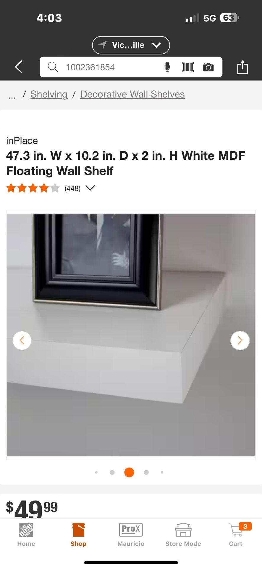 #3 wood shelf new in box good price from all three items Reg price all three $165. Here only $120also one shelf have small dent. But all three they