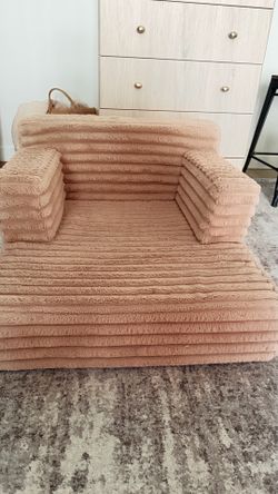 Kids Plush Fold-Out Sofa Chair – Soft & Cozy