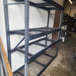 Metal Rack With Shelves 