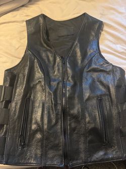 Women’s leather vest