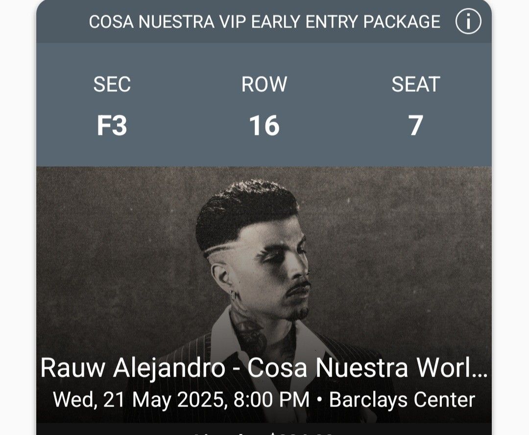 Rauw Alejandro COSA Nuestra Tour