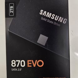 Samsung 870 EVO 2TB 2.5" SSD (New, Sealed)