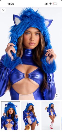 Brand new women’s adult sonic costume