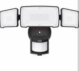 LEPOWER LED Motion Sensor Security Lights, 3 Head Motion Detected, 38W, 4200LM, Waterproof IP65, 5500K, Full Metal for Outdoor, Garage, Porch, Yard