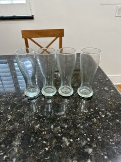 Beer Pilsner Glasses Set Of 4