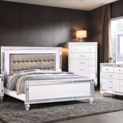 White Bedroom Set  King 