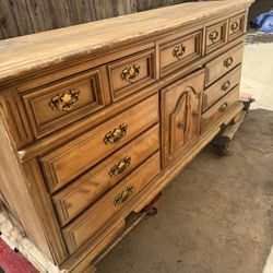 Oak Dresser  - 12 Drawer Your Rb Project Is Waiting