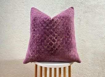 Purple Embossed Pillow Cases (pair of 2)