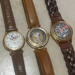 Vintage Watch Lot 3 Mickey Mouse, Snoopy, Brr Rabbit 