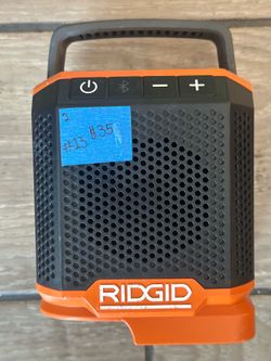ridgid 18V Cordless Speaker with Bluetooth Wireless Technology (Tool only)(normal wear)