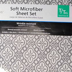 Mainstays soft microfiber Twin/Twin XL SHEET SET $10